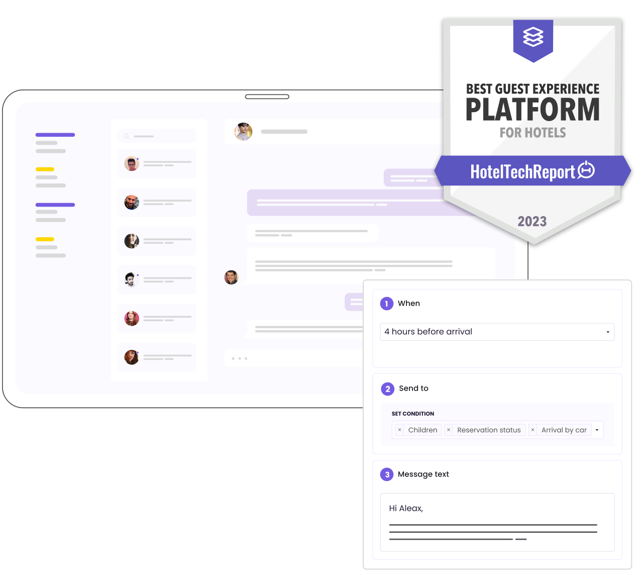 communication hub for hoteliers by Duve