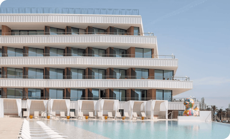 SLS Barcelona Spain hotel - 30% increase in guest app engagement case study with Duve